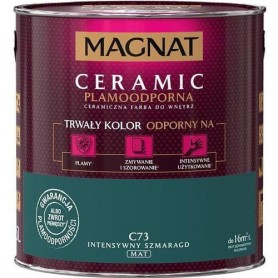 Farba Ceramiczna do Ścian Ceramic C73 Intensywny Szmaragd 2,5L Magnat