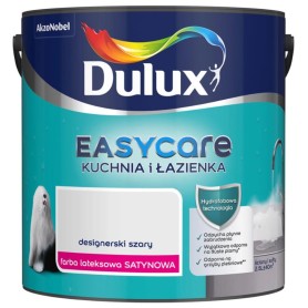 Farba Dulux EasyCare Kuchnia i Łazienka Designerski Szary 2,5L Lateksowa