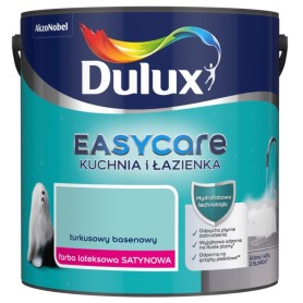 Farba Dulux EasyCare Kuchnia i Łazienka Turkusowy Basenowy 2,5L Lateksowa