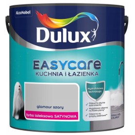 Farba Dulux Easycare Kuchnia I Łazienka  Glamour Szary Satyna 2,5L