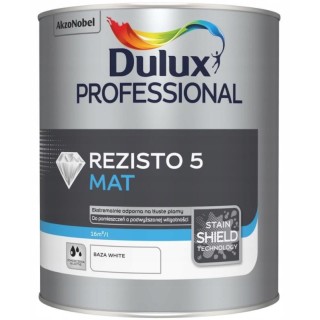 Farba lateksowa Dulux Pro Rezisto 5 Baza  White 0,9L