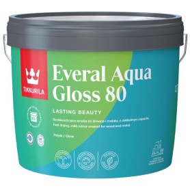 Emalia Tikkurila Everal Aqua Gloss 90 Baza A 2,7L do Drewna i Metalu