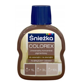 Pigment do farb Śnieżka Colorex 75  Brązowy Ciemny 100ML