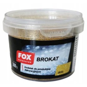 Brokat do Farb Drobny Dekoracyjny Złoty 01 200G Fox Dekorator