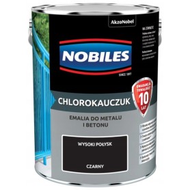 Emalia Nobiles Chlorokauczuk CZARNA 5L