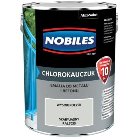 Emalia Nobiles Chlorokauczuk SZARA JASNA 5L/5.5L RAL7035