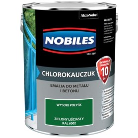 Emalia Nobiles Chlorokauczuk ZIELONA LIŚĆ 5L/5.5L RAL6002