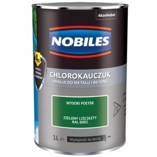 Emalia Nobiles Chlorokauczuk ZIELONY LIŚĆ 1L RAL6002