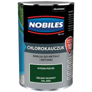 Emalia Nobiles Chlorokauczuk ZIELONY MECH 1L RAL6005