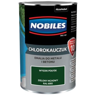 Emalia Nobiles Chlorokauczuk ZIELONY MECH 1L RAL6005