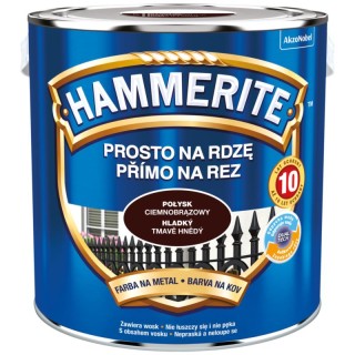 FARBA HAMMERITE GŁADKI CIEMNO BRĄZOWY 2.5L