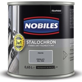 Farba Nobiles Stalochron Popielaty 0,65L Antykorozyjna do Metalu