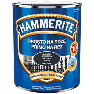 HAMMERITE GŁADKI GRAFITOWY 0.7L