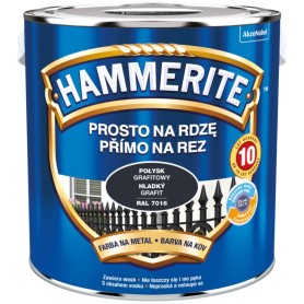 HAMMERITE GŁADKI GRAFITOWY 2,5L