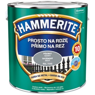 Farba Prosto Na Rdzę Półmat Szary 2,5L  Hammerite