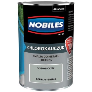 Chlorokauczuk Popielaty Średni 0,9L  Nobiles