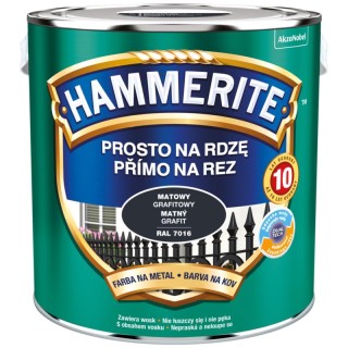 Farba Prosto Na Rdzę Mat Grafitowy 2,5L  Hammerite