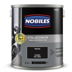 Farba Nobiles Stalochron Czarny 2,5L Antykorozyjna do Metalu