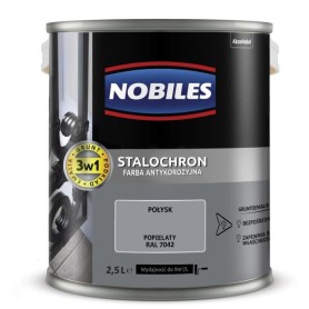 Farba Nobiles Stalochron Popielaty 2,5L Antykorozyjna do Metalu