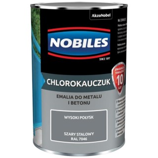 Chlorokauczuk Szary Stalowy 0,9L Nobiles