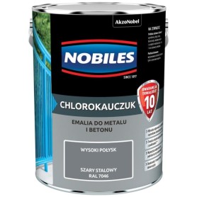 Chlorokauczuk Szary Stalowy 5L Nobiles