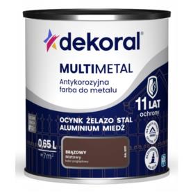 Farba antykorozyjna Multimetal Brązowa  0,65L Dekoral