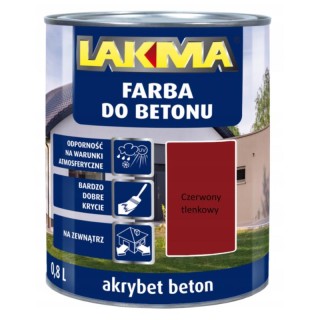 FARBA DO BETONU AKRYBET CZER.TL 0,8L