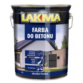 FARBA DO BETONU AKRYBET GRAFITOWA 4L LAKMA