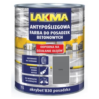 FARBA DO BETONU AKRYBET SZARA A1L B-30 LAKMA POSADZKA