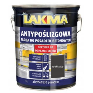 FARBA DO BETONU AKRYBET GRAFIT 4L B-30 LAKMA POSADZKA