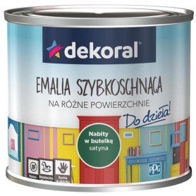 FARBA EMALIA AKRYLOWA AKRYLUX NABITY W BUTELKĘ  0,5L DEKORAL PLUS