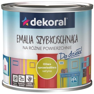 FARBA EMALIA AKRYLOWA AKRYLUX OLIWA SPRAWIEDLIWA 0,5L DEKORAL PLUS