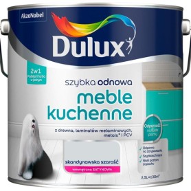 Farba Dulux Szybka Odnowa Skandynawska Szarość 2,5L do Mebli Kuchennych