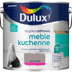 Farba Dulux Szybka Odnowa Ciemny Beż 2,5L Podkład do Mebli Kuchennych