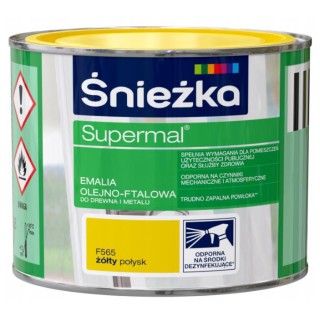 FARBA SUPERMAL EMALIA FTALOWA ŻÓŁTA 0,2l