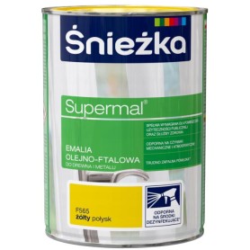 Emalia Olejno-Ftalowa Supermal Żółta  0,8L