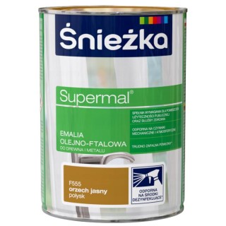 Emalia Olejno-Ftalowa Supermal Orzech  Jasny 0,8L