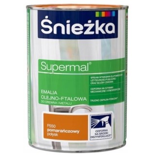 Emalia Olejno-Ftalowa Supermal  Pomarańczowa 0,8L