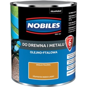 Emalia Do Drewna i Metalu Ftalonal Orzech Jasny 0,9L Nobiles