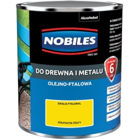 Emalia Do Drewna i Metalu Ftalonal Żółty 0,9L Nobiles