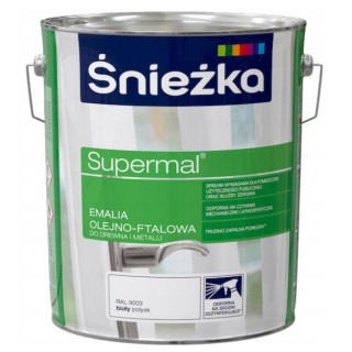 Emalia Olejno-Ftalowa Supermal Biała 10L