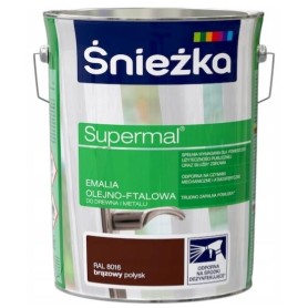 FARBA SUPERMAL EMALIA FTALOWA BRĄZOWA  5L