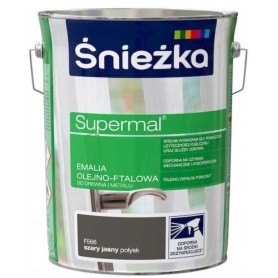 Emalia Olejno-Ftalowa Supermal Szara  Jasna 5L