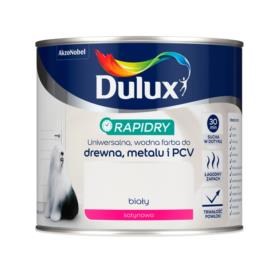 Dulux Rapidry emalia akrylowa biała satynowa 0,4l
