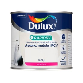 Dulux Rapidry emalia akrylowa biała satynowa 0,4l