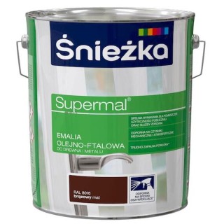 Emalia Olejno-Ftalowa Supermal Brązowa  10L