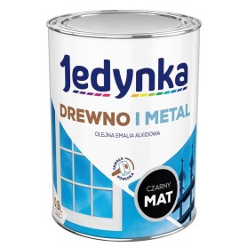 Jedynka Do Drewna I Metalu Czarna Mat  0,9L