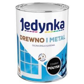 Emalia Drewno I Metal Czarny 0,9L Jedynka