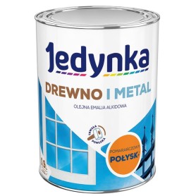 Emalia Drewno I Metal Pomarańczowy 0,9L Jedynka