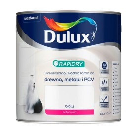 FARBA EMALIA AKRYLOWA BIAŁA SATYNOWA 2.5L DULUX RAPIDRY